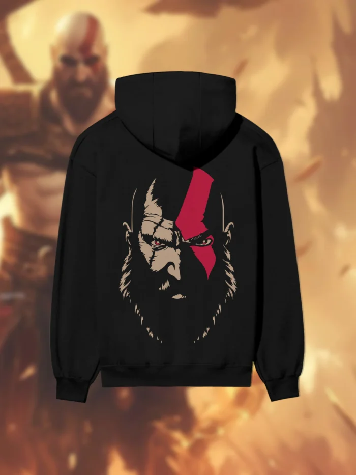 God of War Hoodie Kratos Back Black