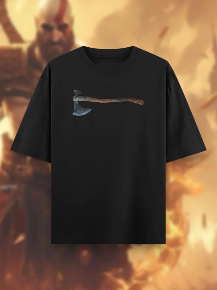 God of War T shirt AXE Front Black