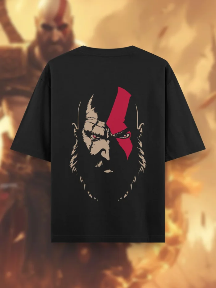God of War T shirt Kratos Back Black